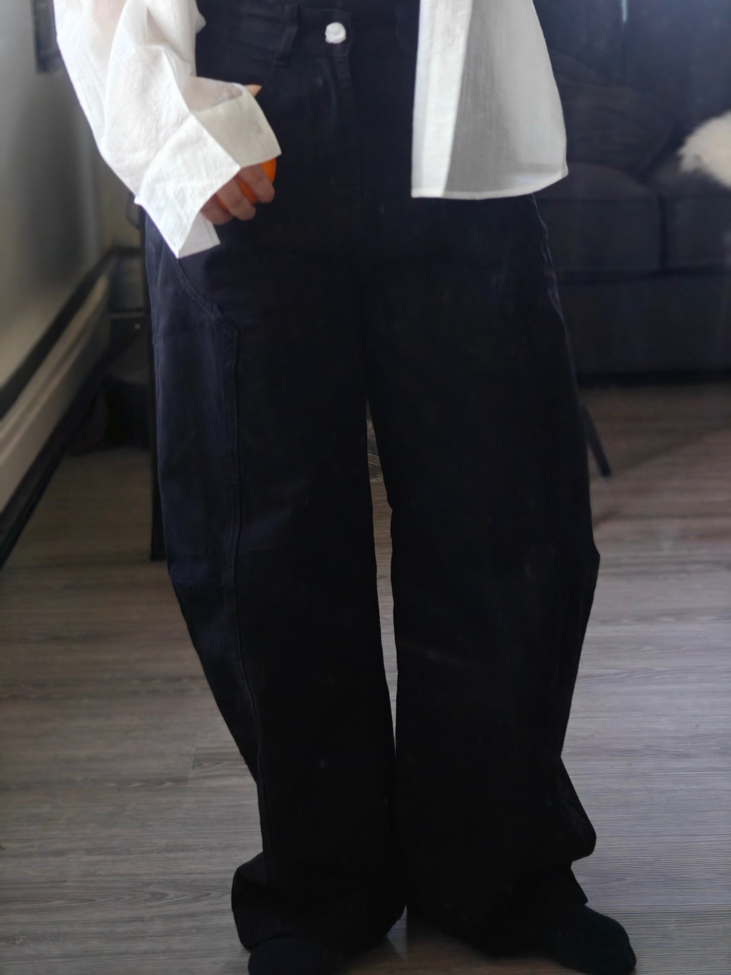Curved-Leg Pants