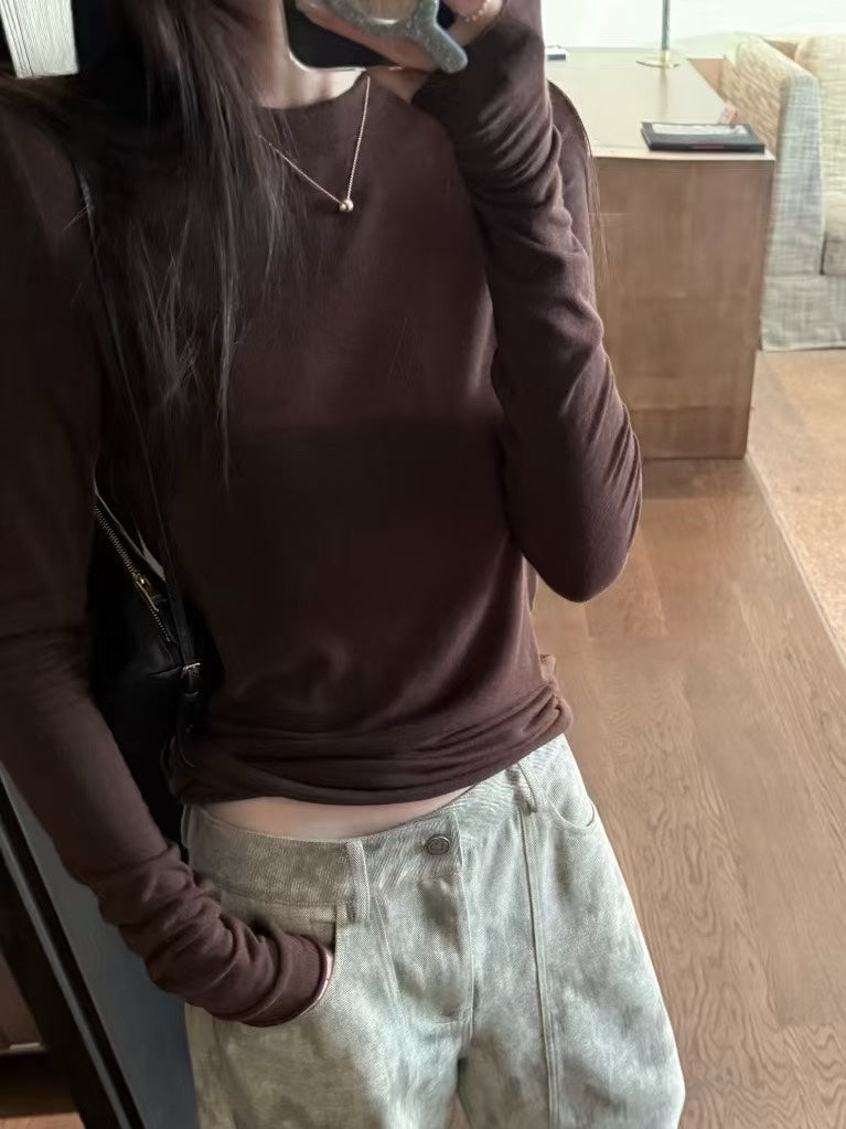 Tencel-Wool Thumbhole Base Layer Top