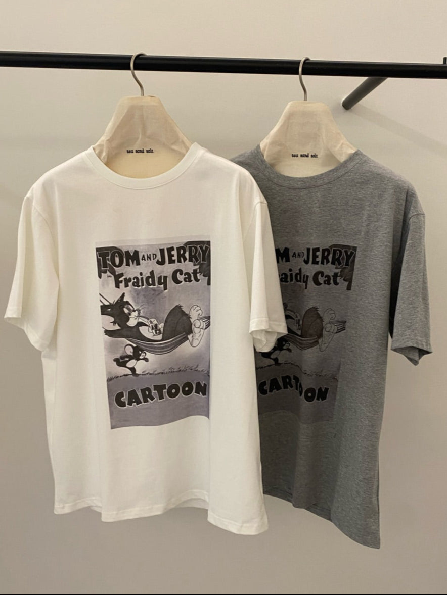 Tom & Jerry Cartoon Graphic Tee
