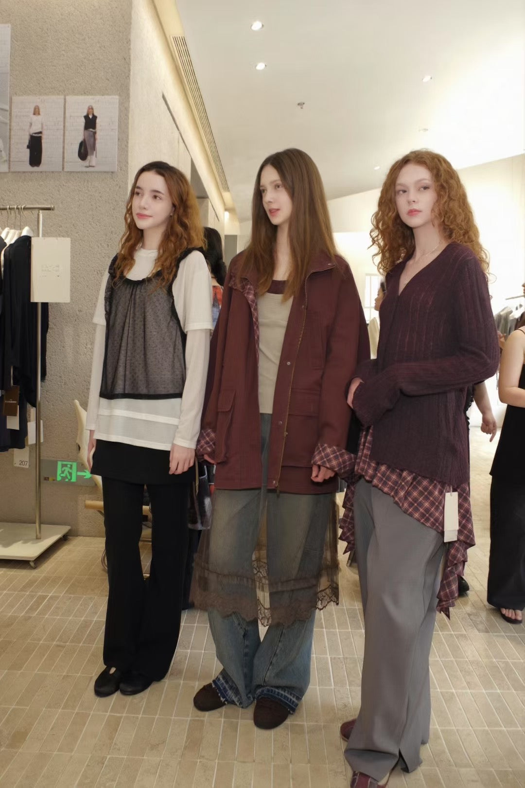 V-Neck Flared-Sleeve Cardigan
