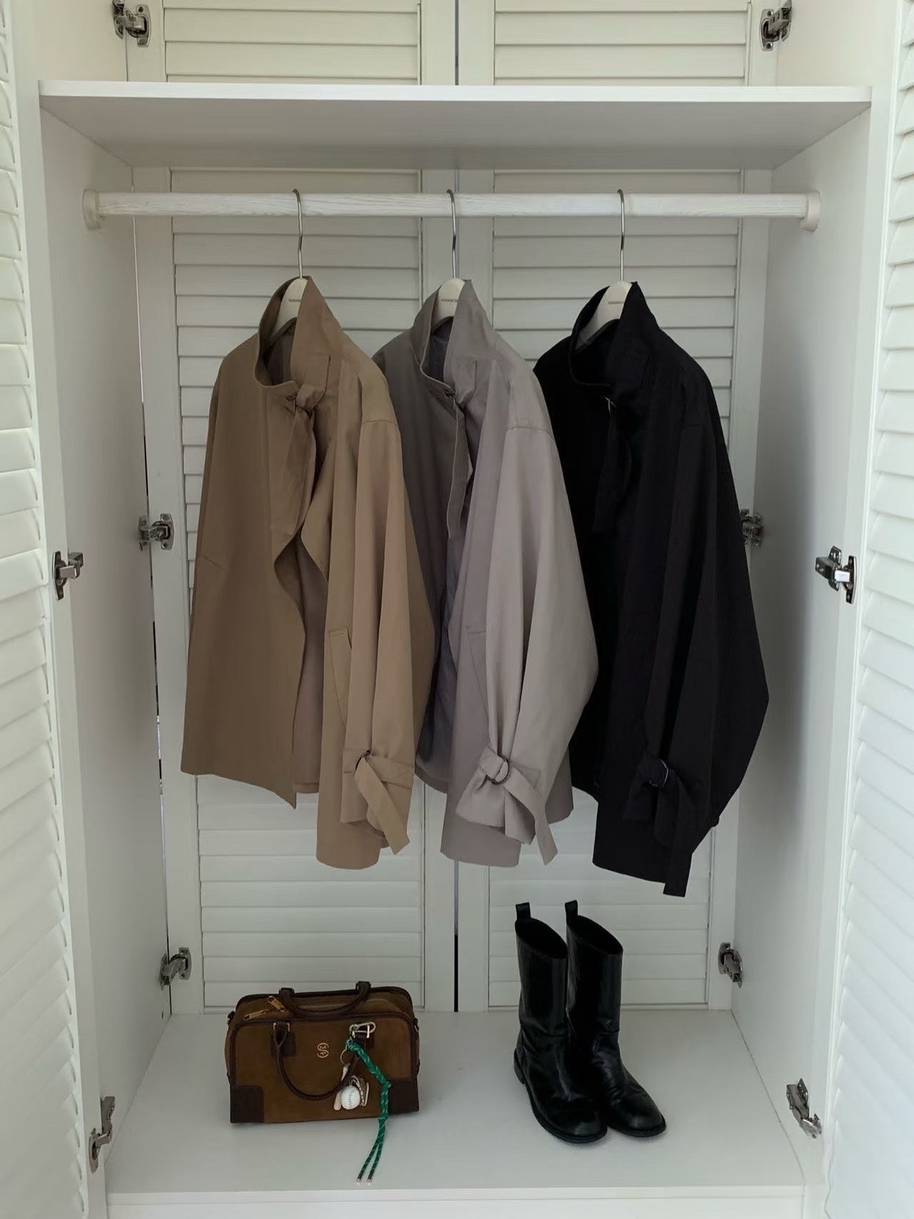 Classic Cropped Trench Coat