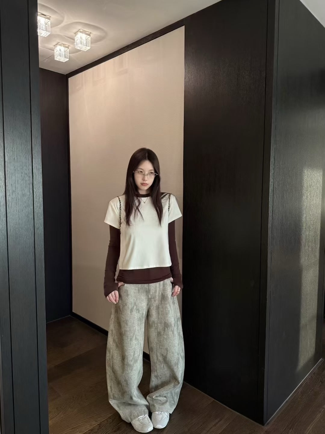 Cream Mousse Knit Tee
