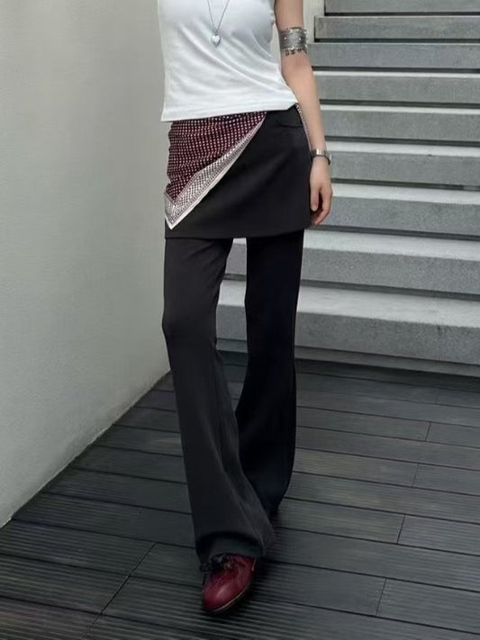 Stretch Slimming Flared Skirt-Pants