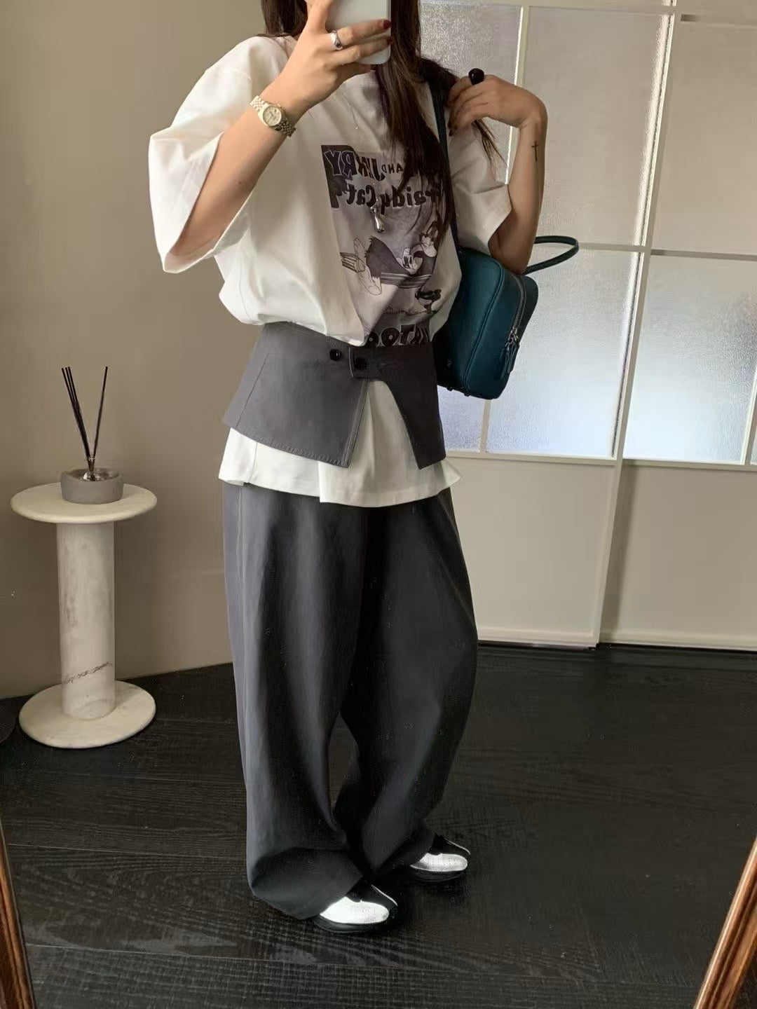 Designer Belted Trousers