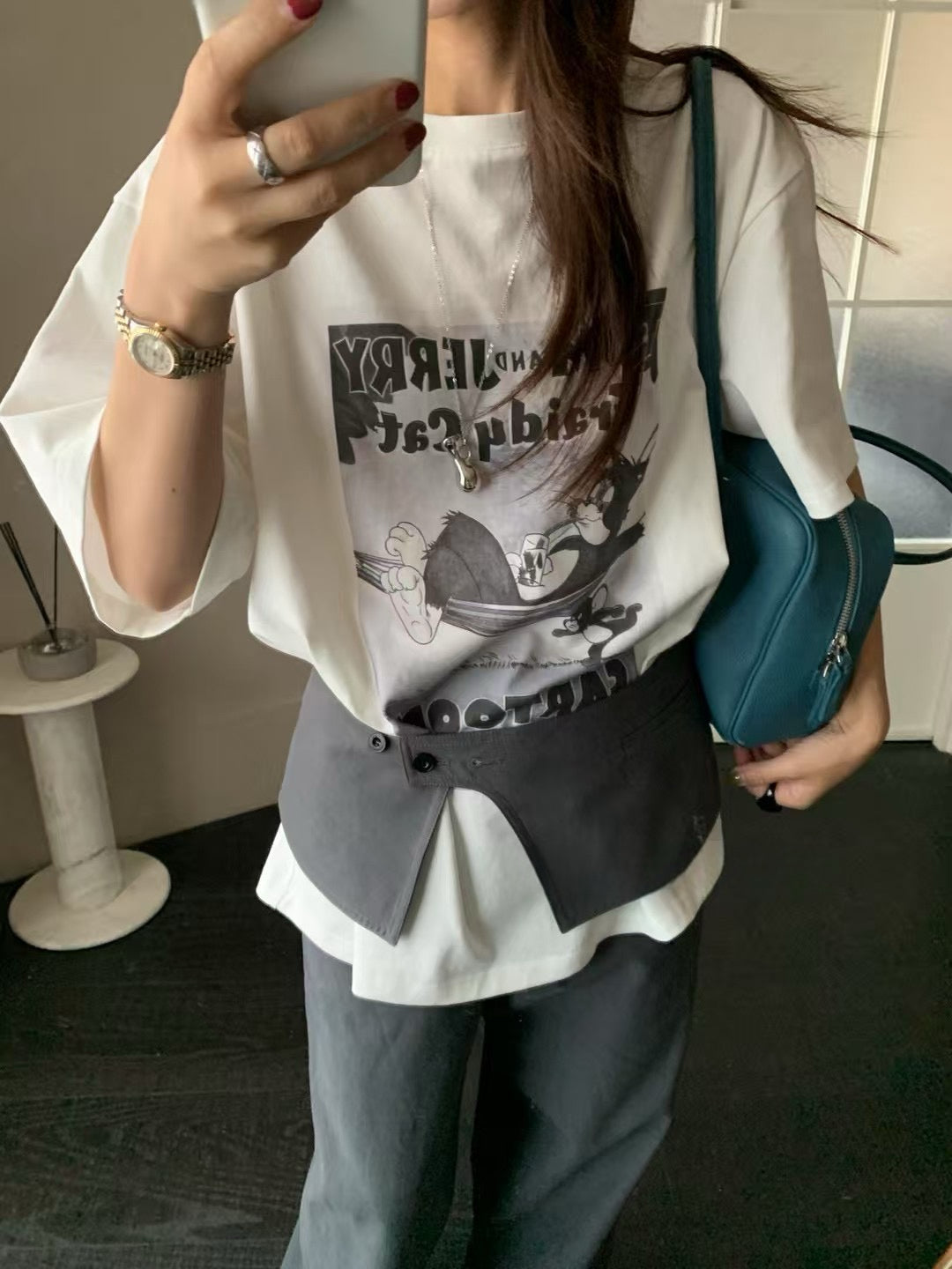 Tom & Jerry Cartoon Graphic Tee