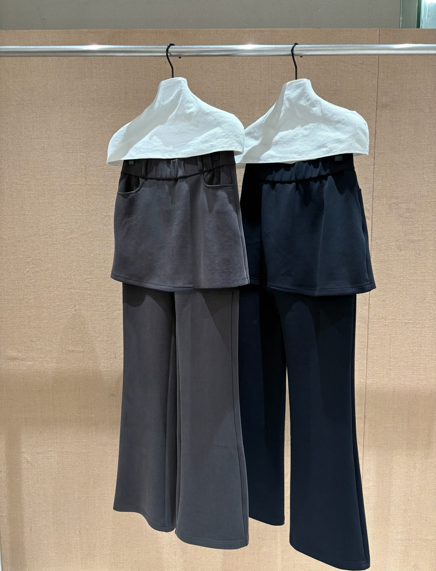 Stretch Slimming Flared Skirt-Pants