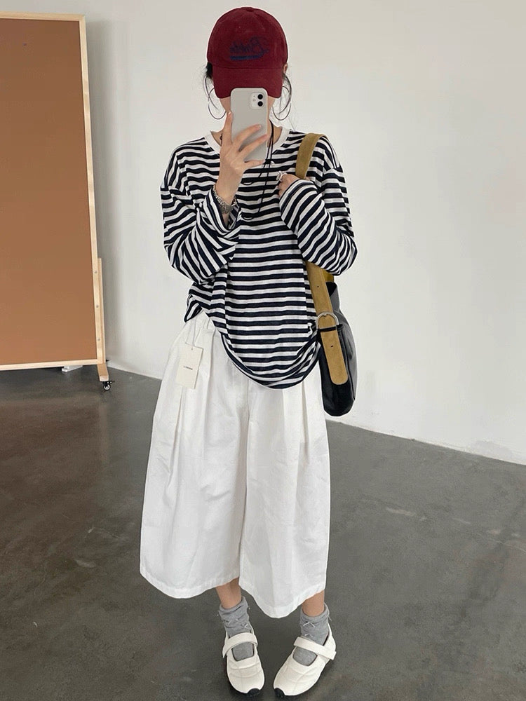 Nautical Stripe Long Sleeve Tee