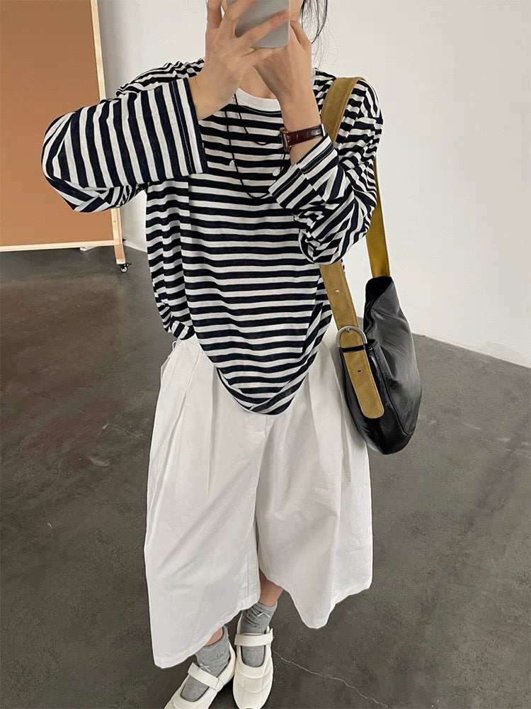 Nautical Stripe Long Sleeve Tee