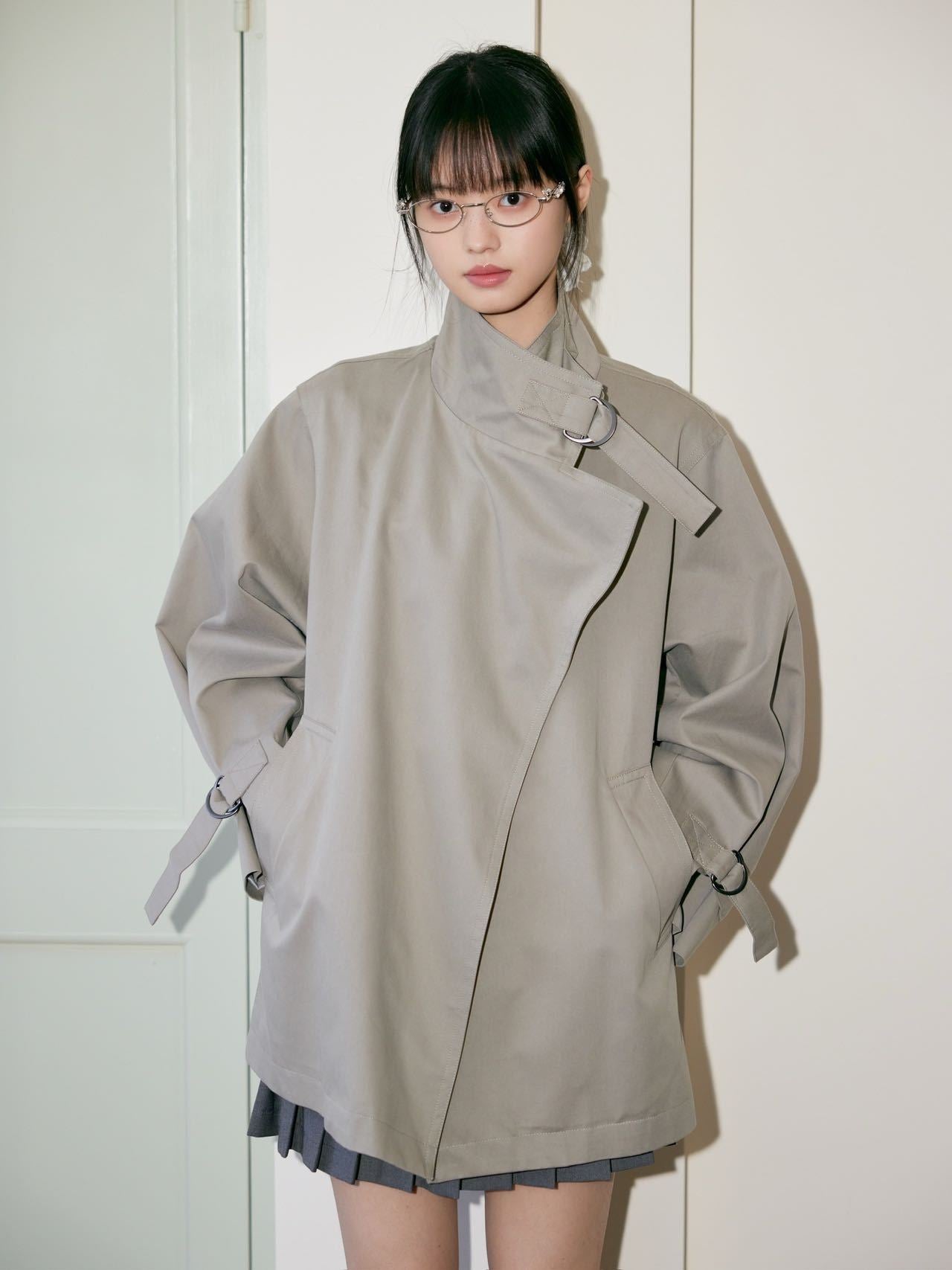 Classic Cropped Trench Coat
