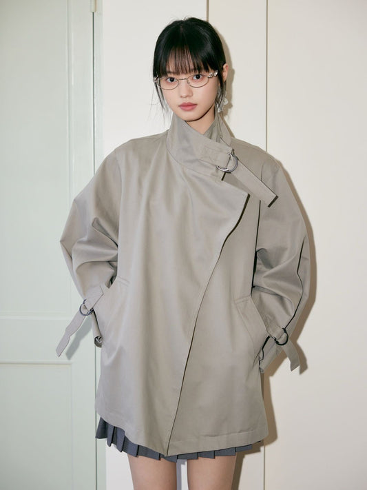 Classic Cropped Trench Coat
